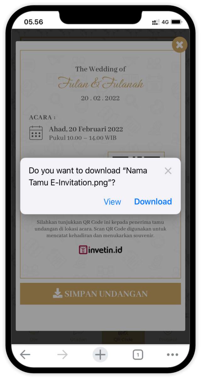 Fitur E-Invitation Download Fitur E-Invitation Download