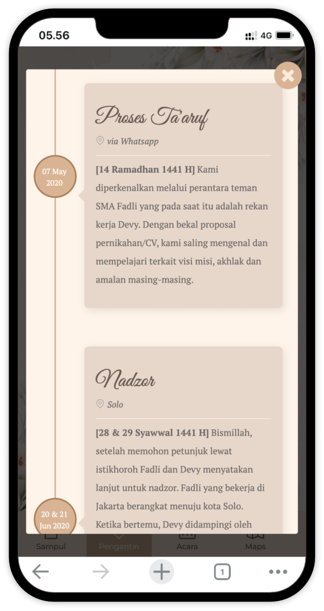 Fitur Ta’aruf Journey Fitur Ta'aruf Journey